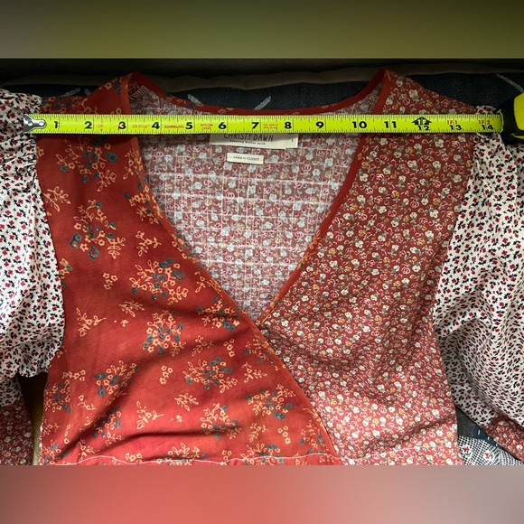 Like New! Christy Dawn Heirloom Patchwork Gina Dress in Colorblocked Rust (S) - Picture 8 of 10